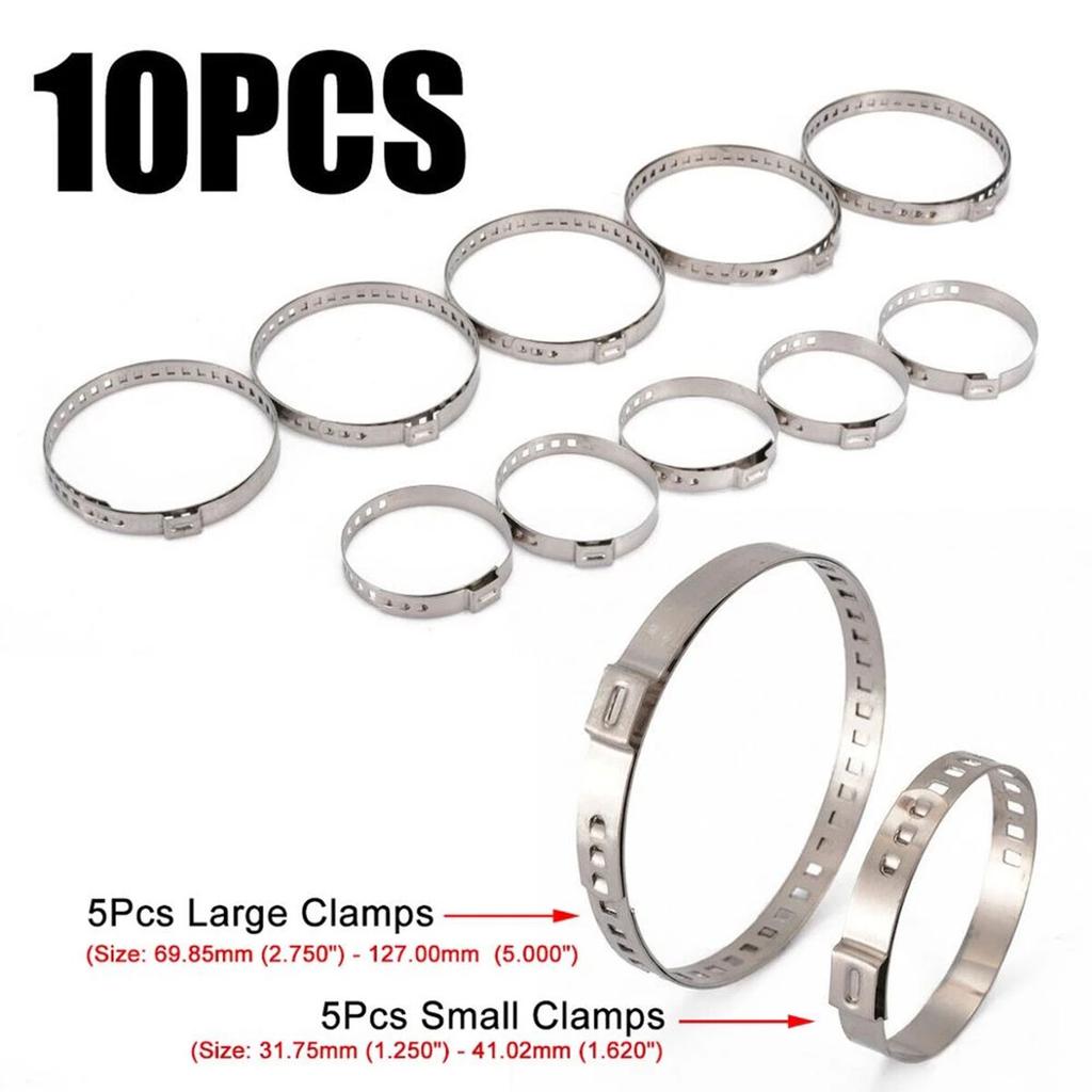 10 pcs CV joint dust cover adjustable CV dust clamp stainless steel universal CV clamp large small multi-purpose manual tool