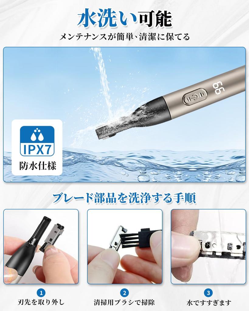 2025 Rimsge Eyebrow Shaver for Men and LCD Screen Face Shaver for Facial and Vellus Hair Full Body Safe Low Perfect Gift for Respect for the Aged