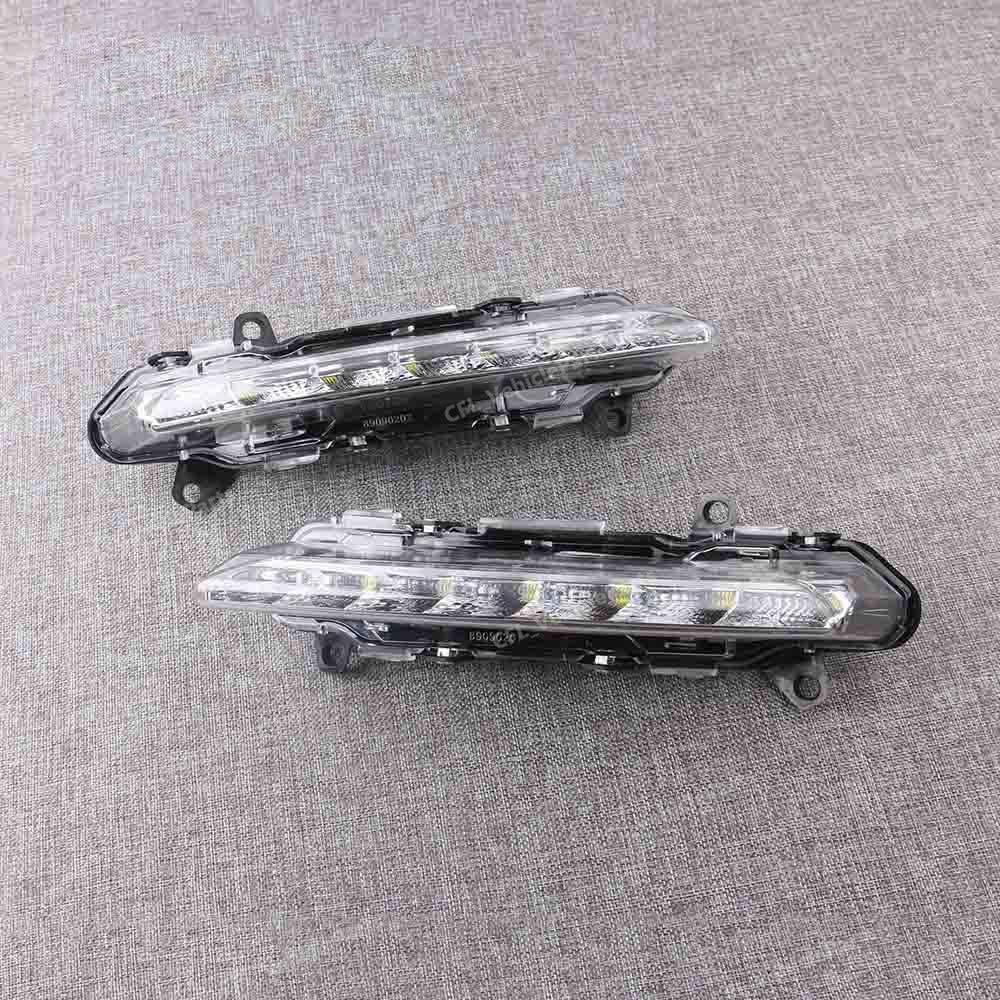 1 Pair L+R Led Drl Daytime Running Light for Mercedes S-Class 09-13 W221 S350 S500 2218201856 2218201756