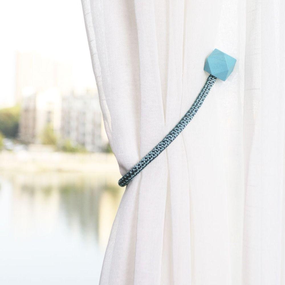 Thickened Magic Cube Buckle No Punching Magic Cube Curtain Tie Curtain Holdback Rope  Home Decor