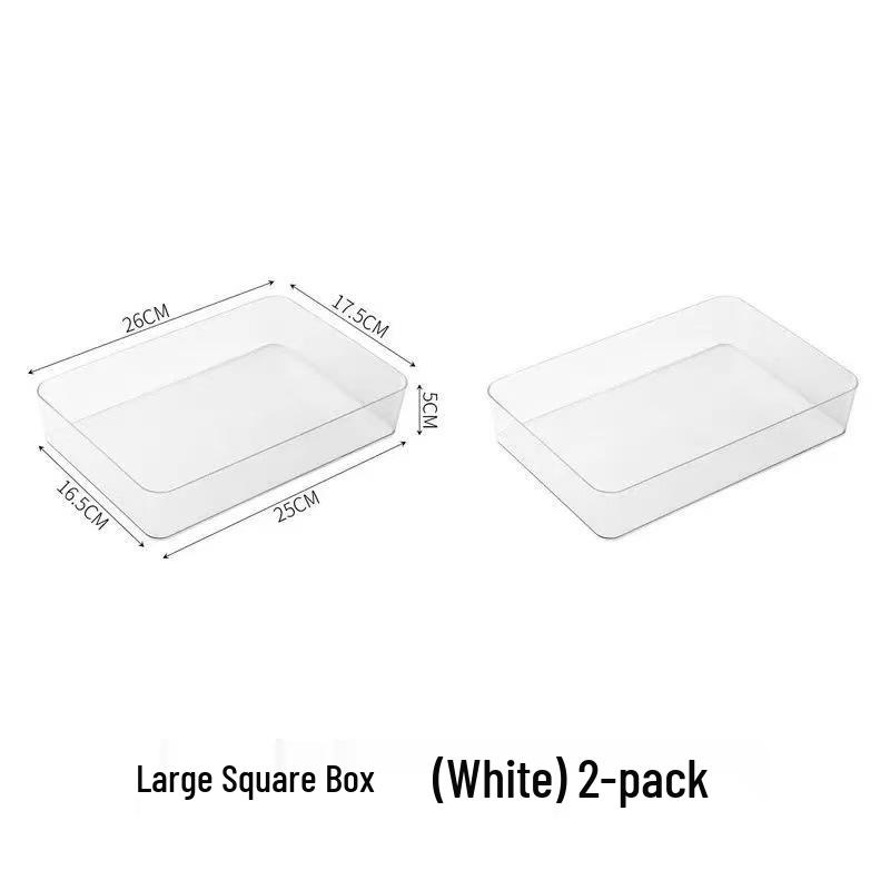 Rectangular Plastic Desk Drawer Organizer for Stationery and Pens
