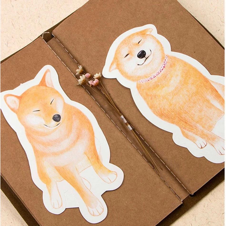 30Pcs/Card Infeel Mini Happy Shiba Inu Card Greeting Card Lomo Memo Card Kids Gift Postcard Kawaii Stationery