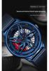 Sanda Men's Quartz Waterproof Mesh Strap Watch | Rotating Wheel Design