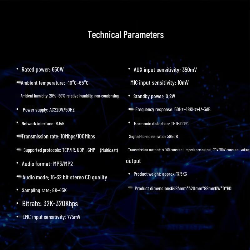 Takstar IP Digital Network Amplifier