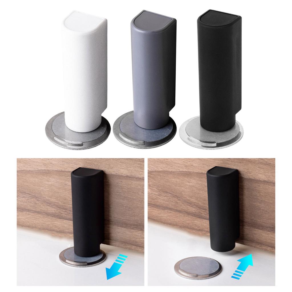 Punch Frees Magnetic Door Bumper ABS & Iron Magnetic Door Holder Child & Pet Friendly Magnetic Door Stop for Household