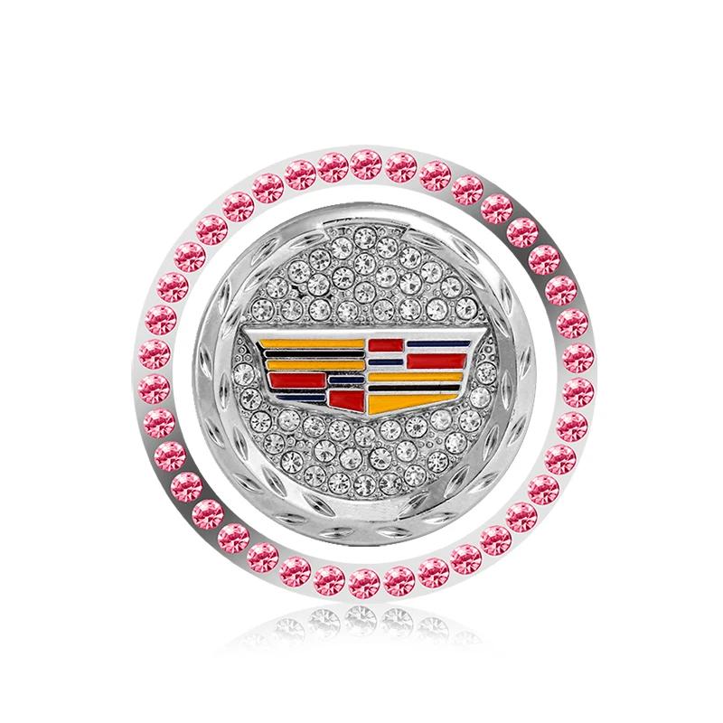 Diamond Car One-Click Start Stop Button Sticker Decorative Ring for Cadillac ATS BLS CT4 CTS SRX XT5 XT6 XTS Escalade Deville