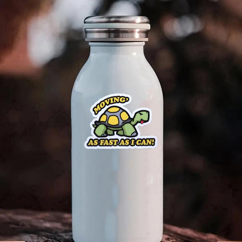 Funny tortoise sticker Durable for Laptop, Car, Luggage, Skateboard & More - Perfect for Teens, Adults, Creative Decor & Gifting