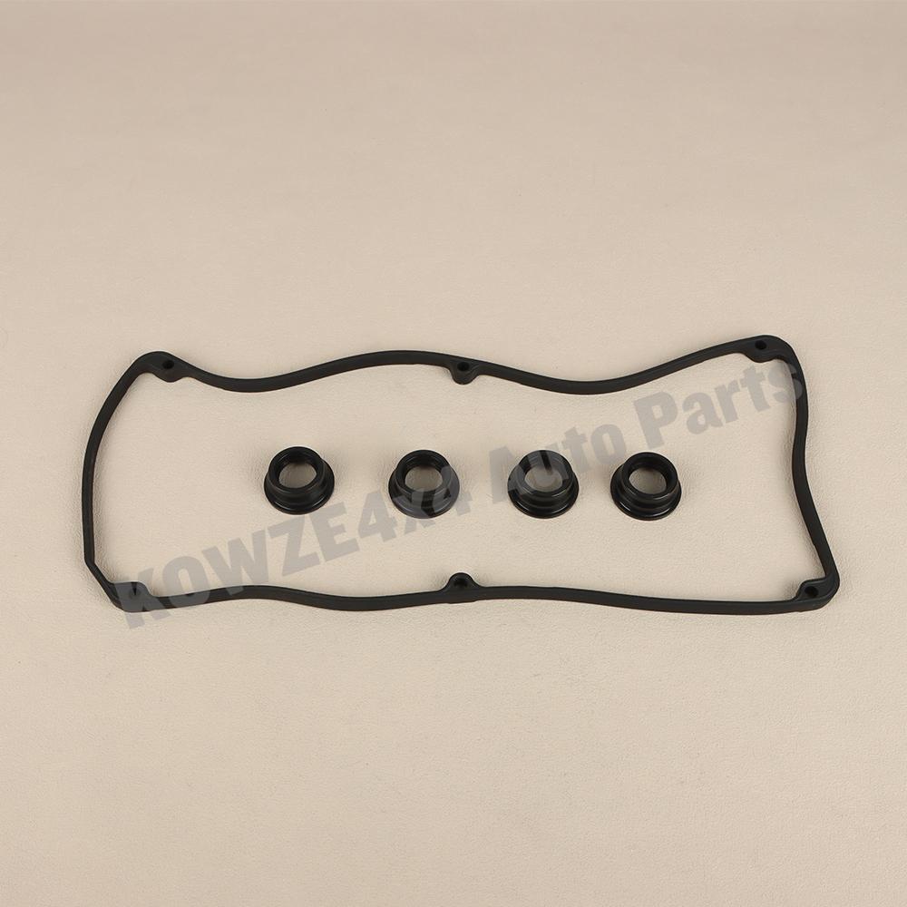 Cylinder Head Spark Plug Guide Seal &Valve Gasket for Mitsubishi Pajero IO H65W Lancer CJ1A CS1A CS2A CS3 MD339118 MD342281