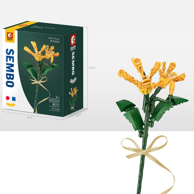 Blocuri de construcție Buchet de flori eterne compatibile cu blocuri de construcție asamblate Lego Jucării Pentru