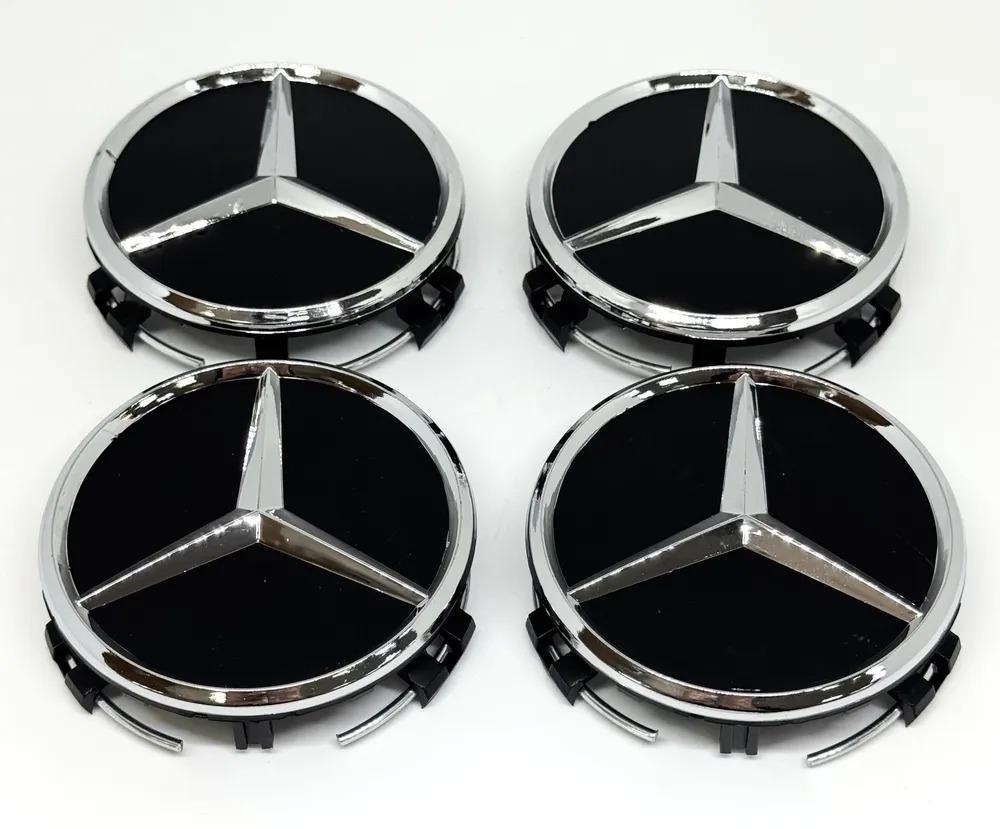WUGL8 4pcs 75mm Car Wheel Center Hub Caps Cover For Mercedes Benz AMG A B G R Class GLA GLK W176 W108 W168 W204 W251 W463 Accessories