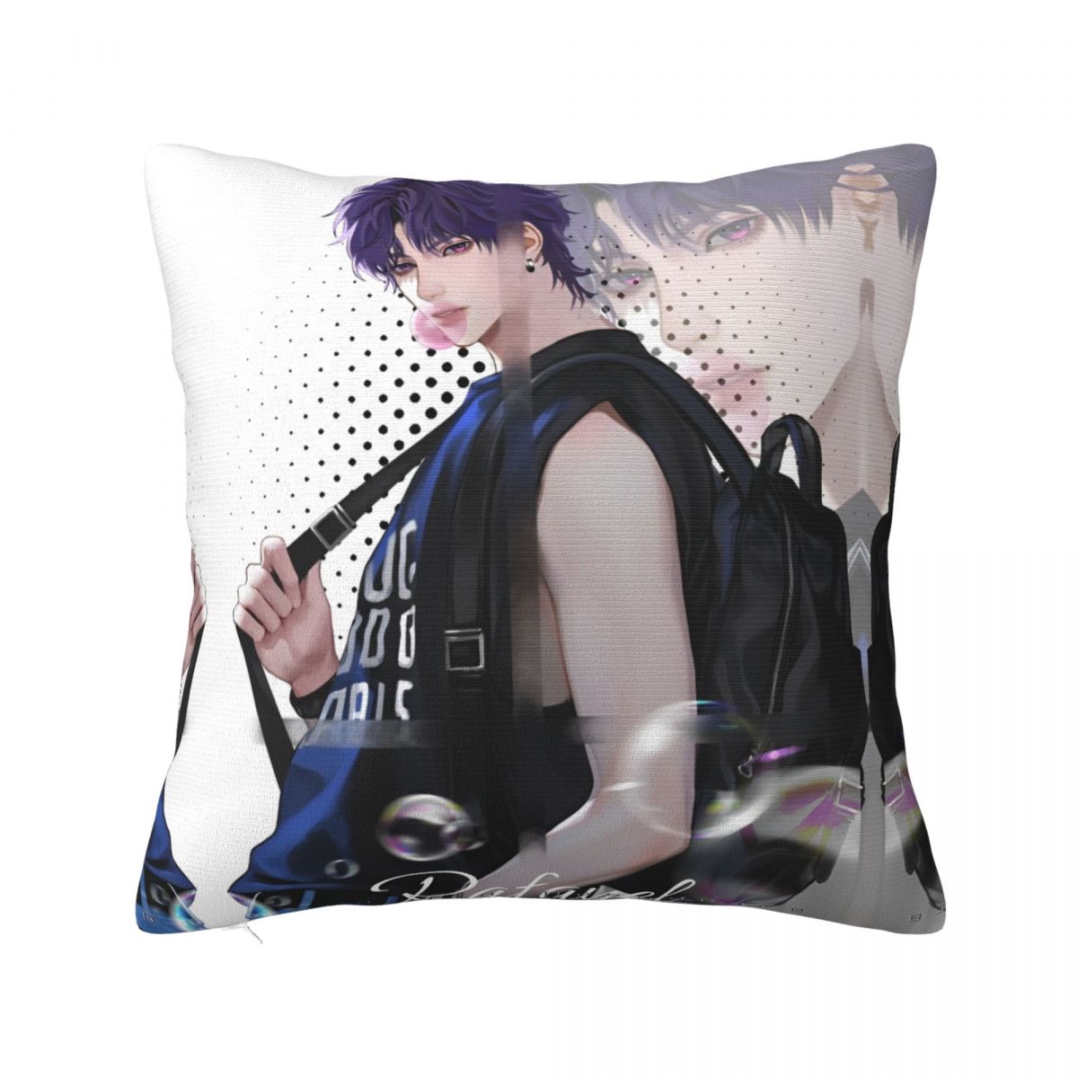 

Love And Deepspace Pillow Covers Polyester Home Rafayel Cushion Case Funny Home Decoration Pillowcase 4545 30x30cm