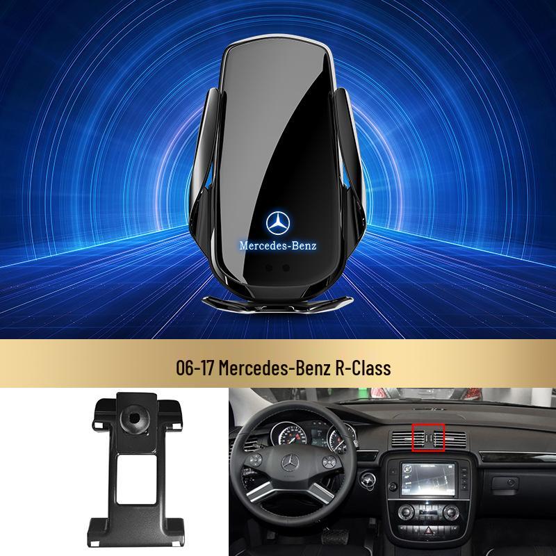 Bezdrátový držák telefonu s rychlým nabíjením Mercedes-Benz pro třídu C/třídu R/třídu S/třídu E/GLK/třídu B