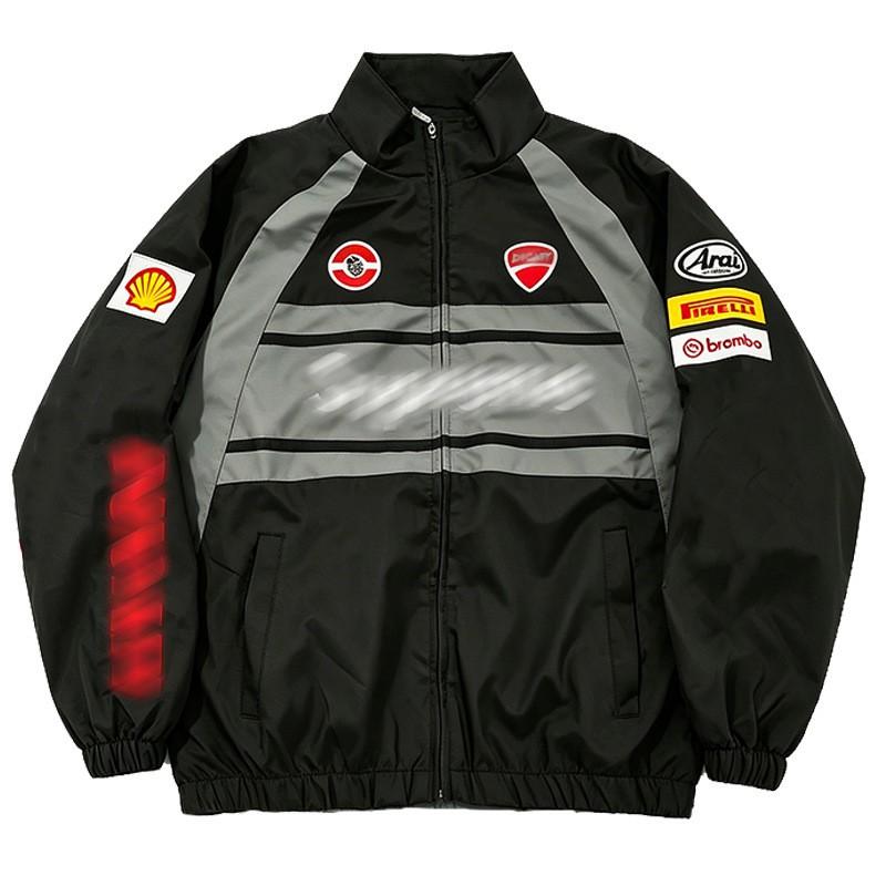 Unisex Retro Motorcycle Riding Jacket Windproof