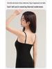 Women's Warm Camisole Tank with Chest Pad & Beautiful Back Bra – Comfortable Integrated Base Layer