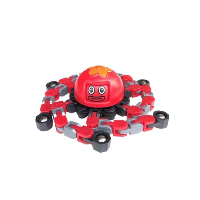 Face ChangingDeformed Fidget Spinner Chain Toys For Children Antistress Hand Spinner Adult Stress Relief Fidget Sensory Gyro красный