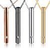 Cylinder Pendant Pet Cremation Urns Necklace Stainless Steel for Cat Dog Ash Memorial Container Holder Jewelry Memorial