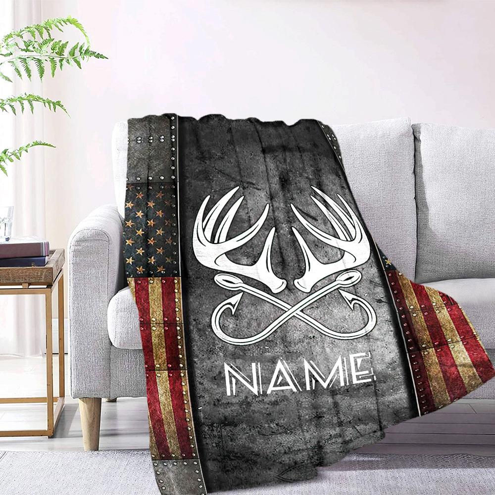 Motorcycle Flames Home Customize Your Name Blankets Comfortable Soft Lightweight Allseason Multipurpose Blanket For Picnics Sofas Offices Beds Living