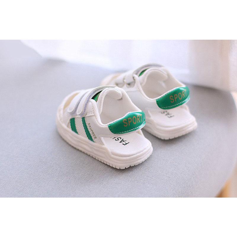 Summer Sandals for Children Boys Girls PU Beach Shoes Anti-slippery Soft-soled Toddler Walking Shoes Casual Sports  Sandals