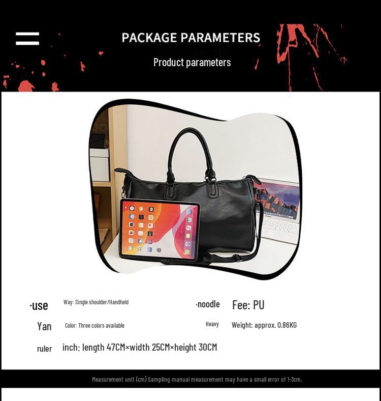 Ruiying Retro Vodotěsná Unisex Cestovní Taška z PU Kůže - Velká Kapacita, Zavazadlo do Posilovny a Letadla