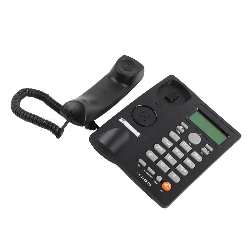 Telefon s identifikací volajícího Handsfree Volání z domova Kancelář Hotel Pevná linka Angličtina (Černá)