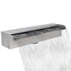 VidaXL Pool-Wasserfall Fontäne Rechteckig Edelstahl 45 cm