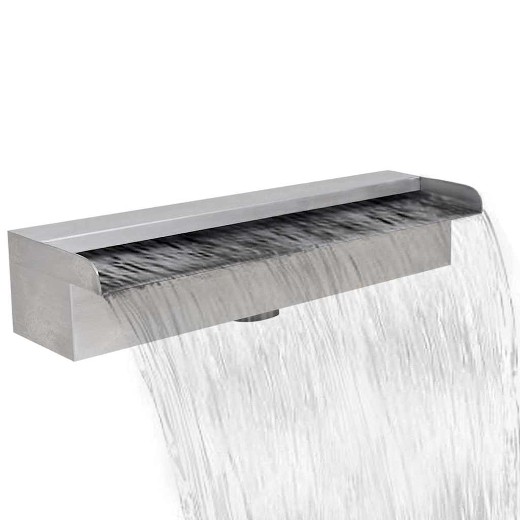 Pool Waterfall Fountain Rectangular Stainless Steel