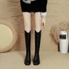 But Knee Boots Women's 2025 New Autumn and Winter High-heeled Thin V-mouth Boots Thick Heel Brown Square Head High Boots
