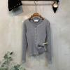 C S In The Room Kaka Rib Slim Fit Long Sleeve Knit Cardigan 5 ColorS