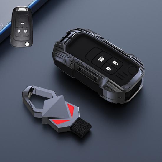 Zinc Alloy Silicone Car Key Fob Case Cover For Buick For Chevy Malibu Camaro GMC