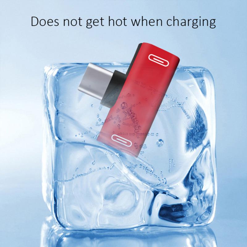 Headphone  Converter, Compatible For Xiaomi Redmi Audio Type C Adapter, Dual Type C Jack For