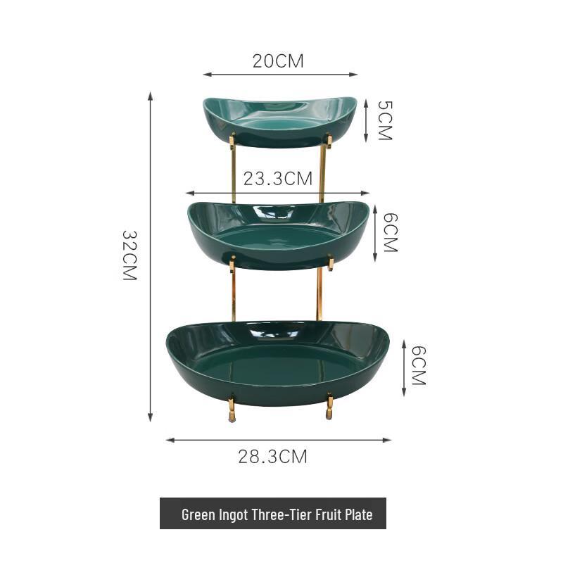 

Three-Tier Ceramic Fruit Bowl