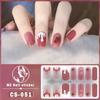 CS Waterproof No-Cure Gel Nail Wraps, Full Cover Spring & Summer Blend & Contrast Color Nail Stickers, Nail Patch Films