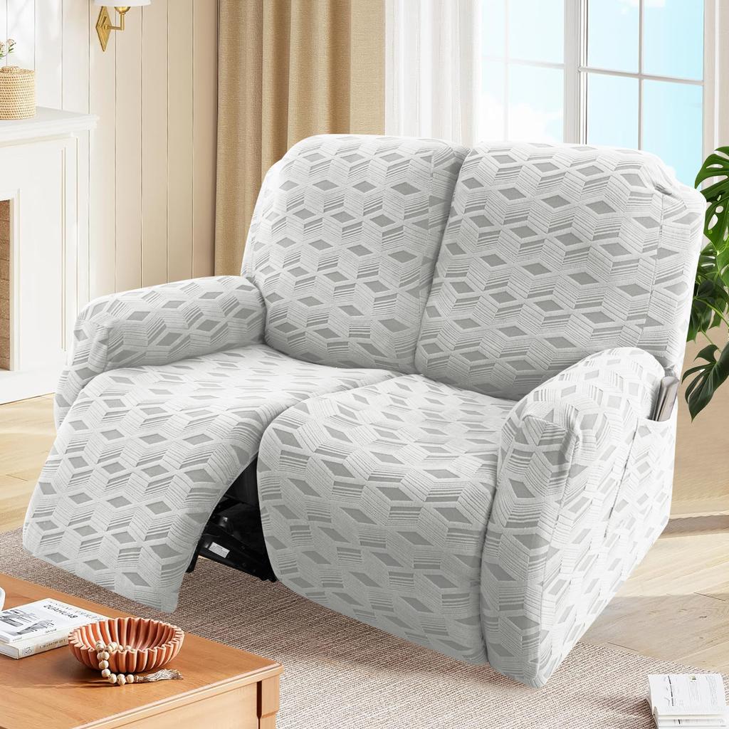 Elastic Jacquard Armchair Chair Cover 2 Seater 6pcs/set Recliner Sofa Cover for Living Room Relax Slipcover Protector