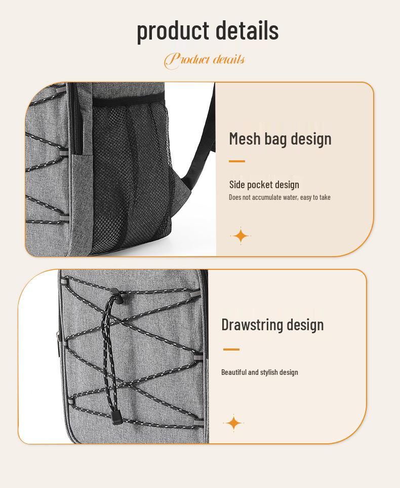 Large Capacity Double Shoulder Insulated Picnic Backpack for Cold Storage