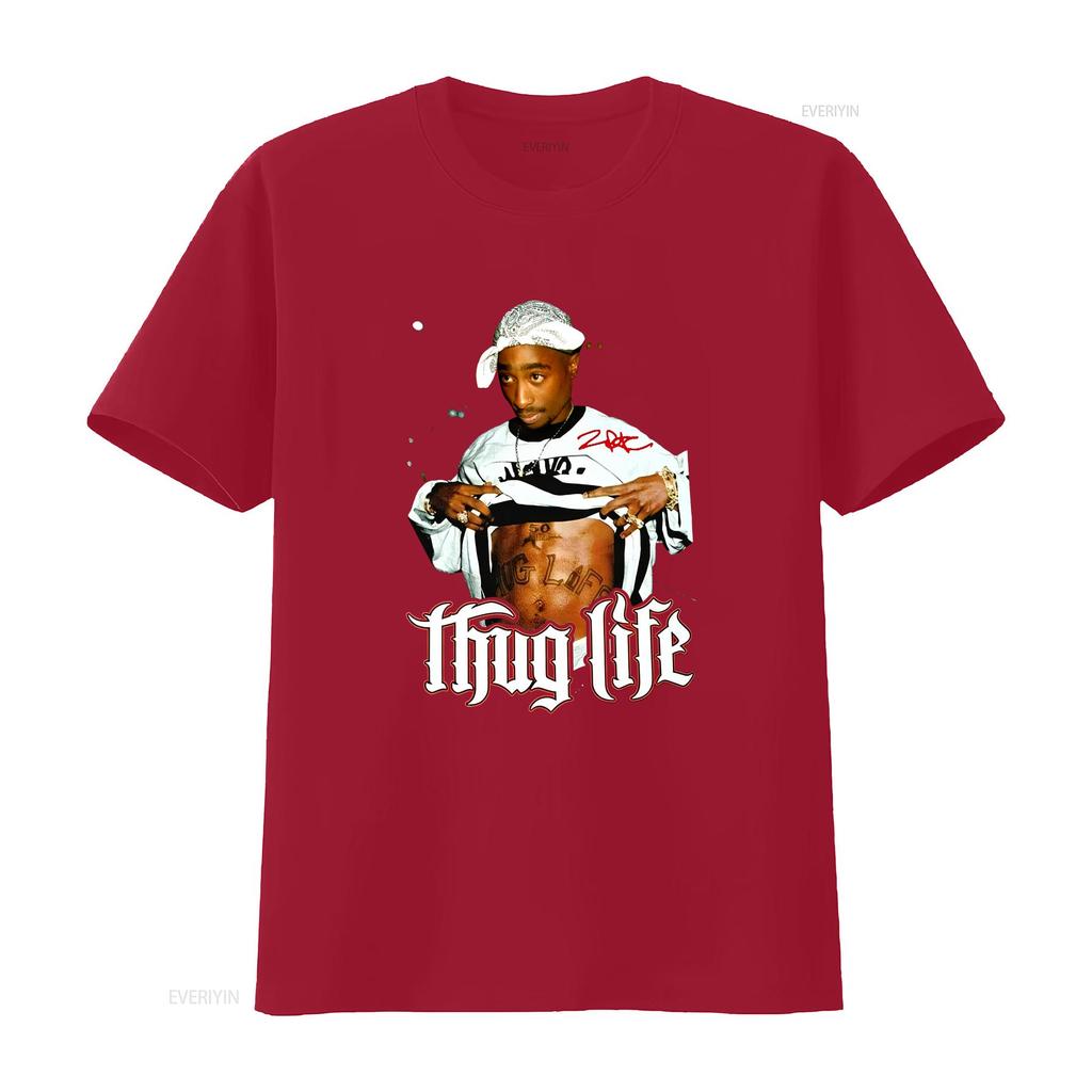 Hot 2Pac Thug Life T Shirt Cotton Black All Size THA720 Vintage Washed Soft Homme Stretched Top For Everyday Wear Graphic