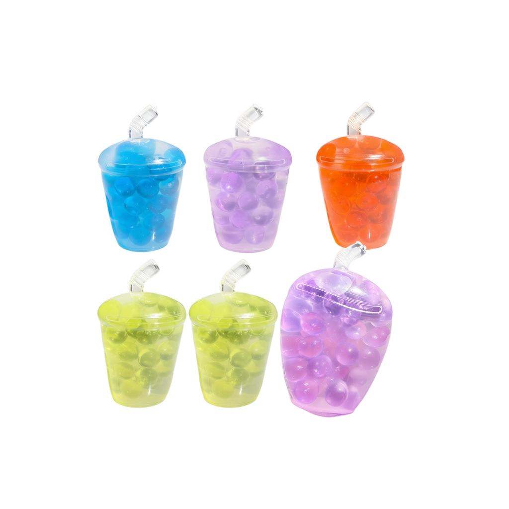 10ml Squeeze Toy with Beads Liquid Filled Stress Relief Sensory Fidget Toy Soft Flexible Material for Hand Exercise and Relaxation