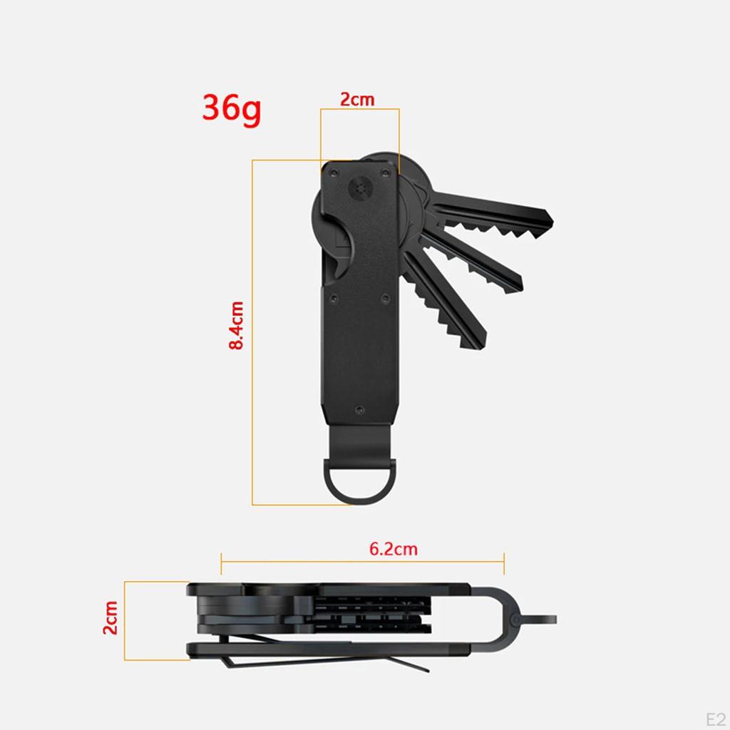 Key Organizer Kompakt metall Lättvikts Minimalistisk nyckelhållare