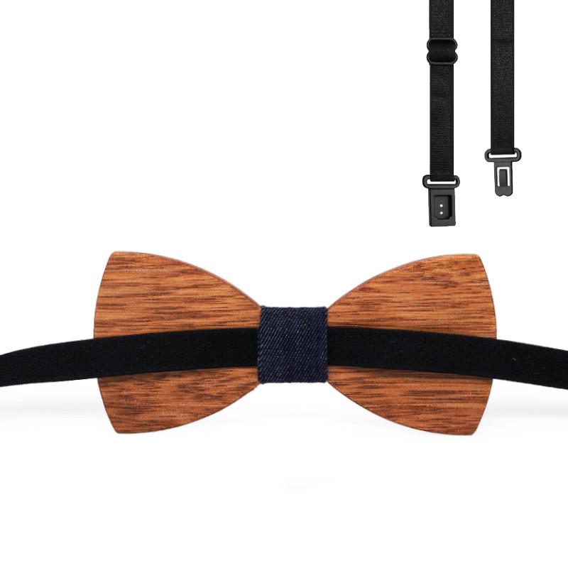 Wood Bow Tie Mens Wooden Bow Ties Party Business Butterfly Cravat Party Ties For Men Wood Ties