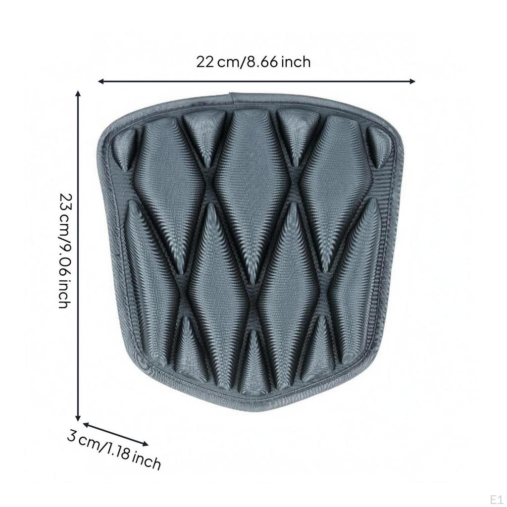 Motorcycle Seat Cushion Cover ShockAbsorbing Pad Ventilated M