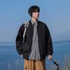 VUUG Men's Japanese Retro Casual Loose Baseball Jacket