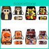 Incredibox Pattern Cartoon Backpack Shoulder Bag Pencil Case Three Set Piece