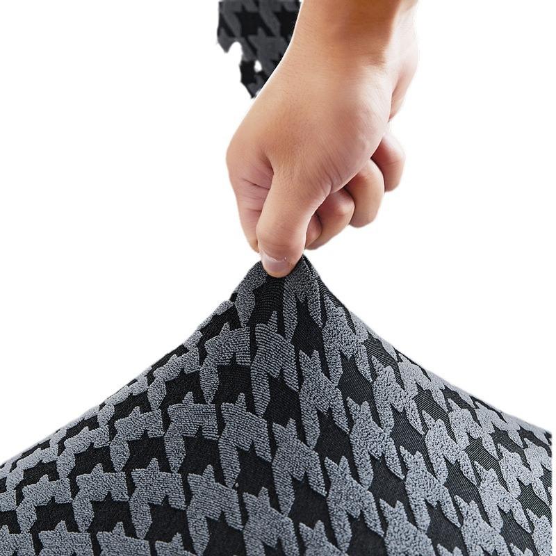 Chair Cover New Houndstooth Seat Set Dining Chair Office Waterproof and Dustproof Chair Cover