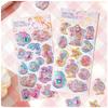 Newcreative Fragrant Glitter Shaking Cartoon Animals 3D Sticker Scrapbooking Diy Journaling Stationery Diary Sticker School Gift
