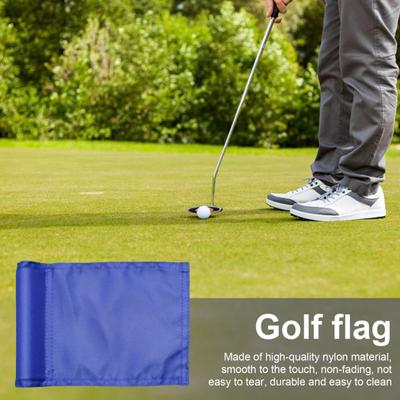 Golfová vlajka Nylonová vlajka na golfový terč s trubičkou Mini Pin Vlajky s vodotěsným navlékáním Golfová vlajka pro vnitřní venkovní dvorek zahradu