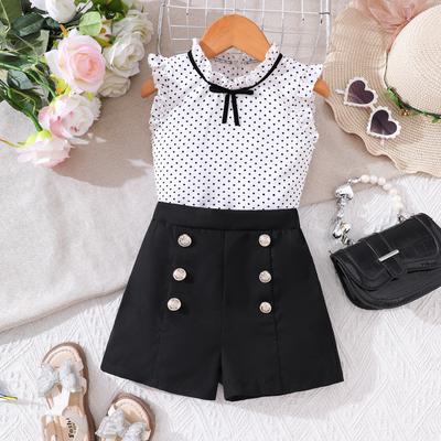2-7Y casual kinder kleidung anzug mädchen frühling und sommer mode anzug mädchen t-shirt kurzarm + shorts anzug
