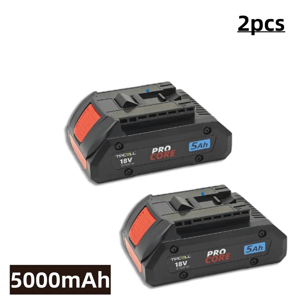For BOSCH Professional 18V 21700 4.0Ah/5.0Ah/6.0Ah Battery ProCORE 18V Li-ion Battery Replacement for BAT609 BAT618 with BMS