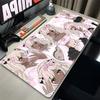 Mouse Pad Gaming Cute Mousepad Gamer Keyboard Pads Office Laptop Pink Illustration Girl Desk Mats NonSlip Rubber Home Table Mat