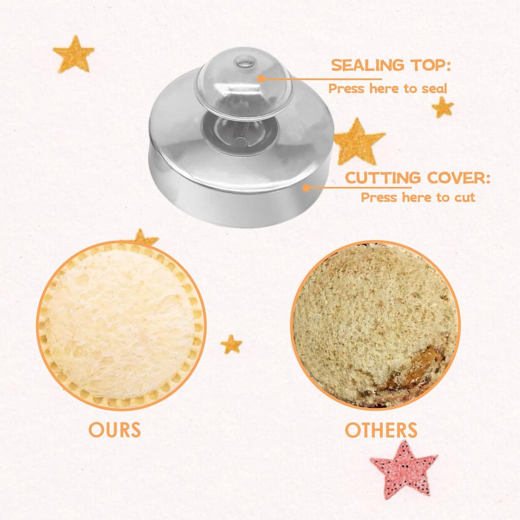 Hamburger Pie Sealer Mold Stainless Steel Round Sandwich Maker Pastry Cookies Mold For Hamburgers Baking Bento Tool Kitchen Tool