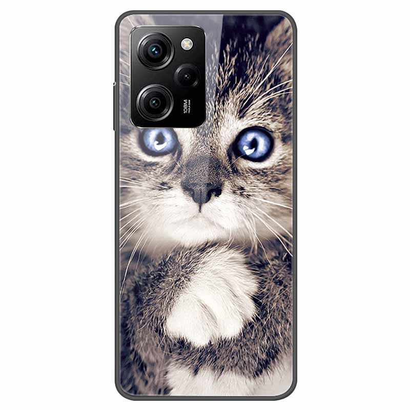 Tempered Glass Case for Xiaomi Poco X5 Pro / PocoX5 Cover Hard Shockproof Cases for Xiaomi Poco X5 5G 6.67'' Funda Coque Case