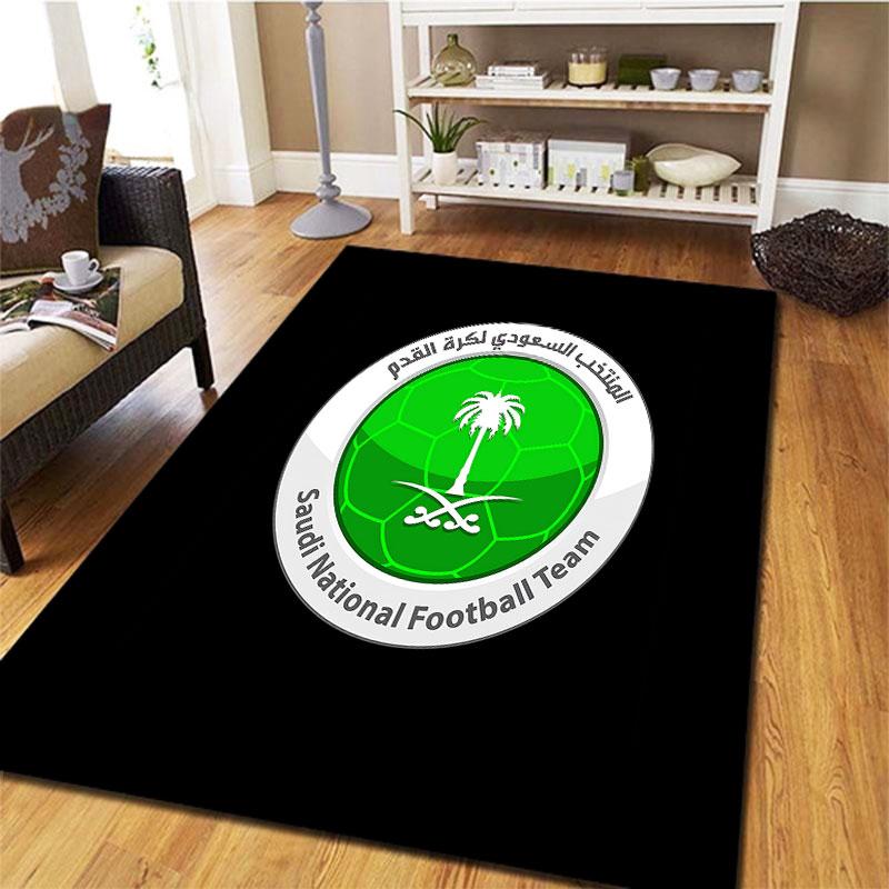 Saudi Arabia National Football Team Carpet Rug for Living Room Bedroom Home Sofa Decoration,Kids play Non-slip Floor Mat